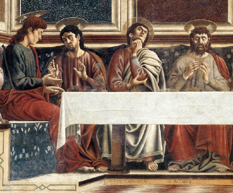 Andrea del Castagno Last Supper (detail) France oil painting art